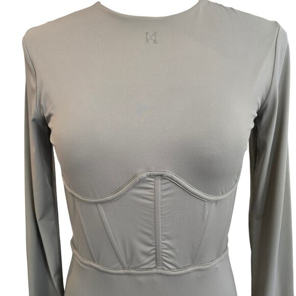 NWT Meshki Green Bodycon Corset Mini Dress Sz Small - Picture 4 of 8